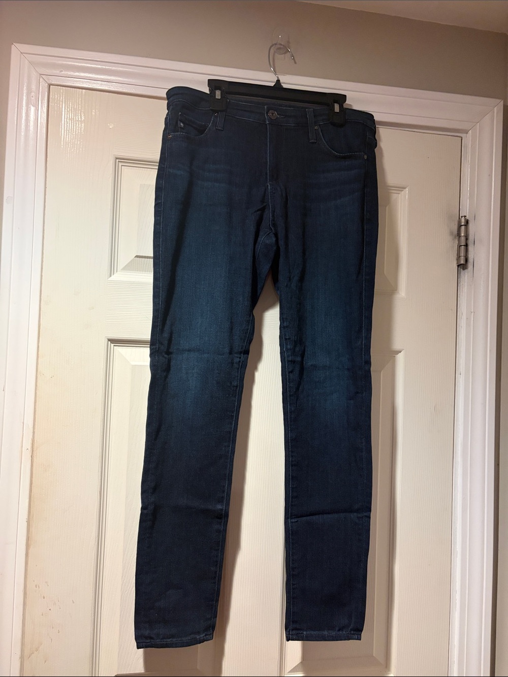 AG Adriano Goldschmied Women’s Skinny Jeans in Dark Blue